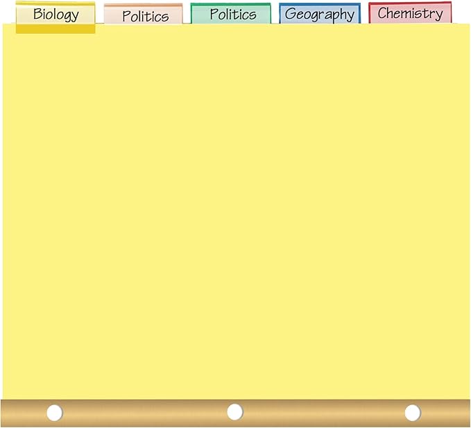 Binder Divider, PANDRI 120 Pack Binder Index Insertable Dividers with 5 Big Tabs, Letter Size Paper Binder Divider for School Office Home Business