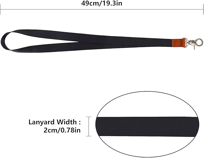 Lanyard, Long Neck Lanyard Key Lanyard, Id Badge Lanyard for Women and Men, Cute Cool Lanyard Strap for Car Keys, Card Holder, Whistle, Keychain, Wallet (Fluorescent green)