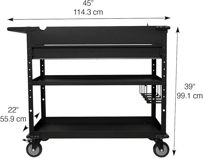 40" Work Cart with Power Tool Holder