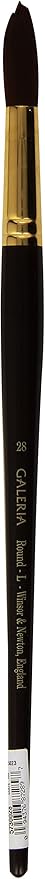 Winsor & Newton Galeria Round Long Handle Brush, Size 28