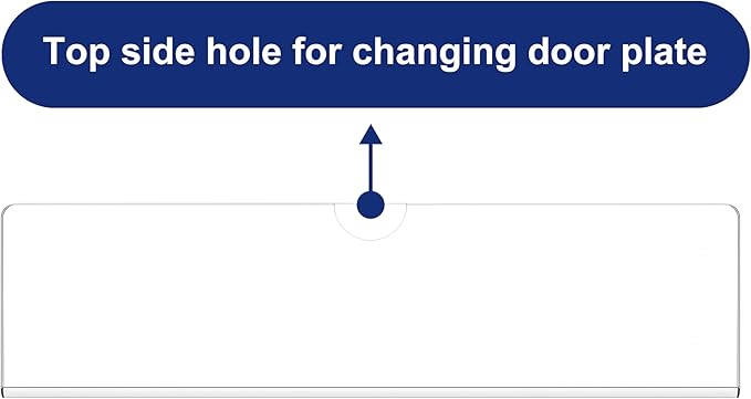 Acrylic Wall Name Plate Holder, Office Name Plate with Adhesive Tapes, Door Name Plate Wall Nameplate Clear Sign Holder Frame, 2"x8", 40 Pack