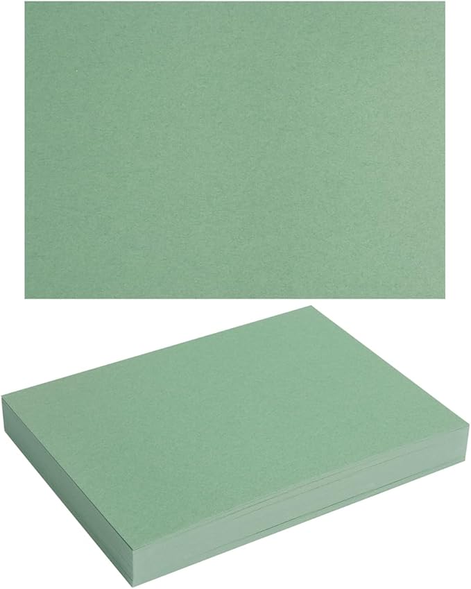 50 Sheets Blank Cardstock Paper 250 GSM Thick Heavy Cards Stock for DIY Art Projects, Card Making, Postcards, Greeting Cards, Birthday Party, Wedding Invitation (Sage-Green, 5x7 inches)