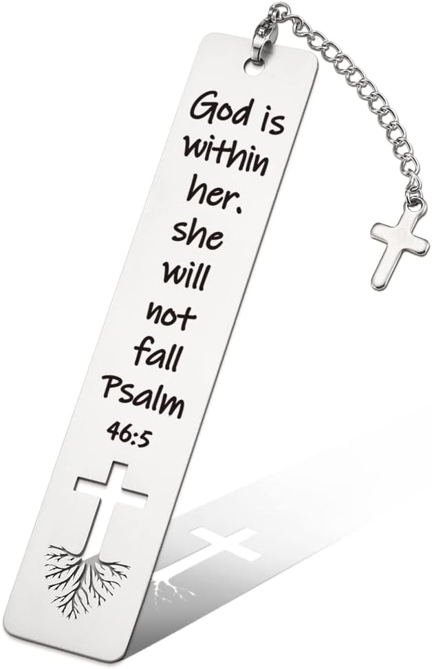 Christian Inspirational Gift for Women, Bible Verse Bookmark with Tassel Funny Gift for Women, Birthday Christmas Bookmarks Gifts for Bookworms Friends Sister Girl Female Book Club Religious Gift-ZB1