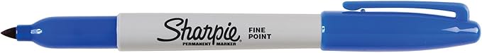 Sharpie Permanent Markers, Fine Tip, Assorted Standard Colours, 8 Pack