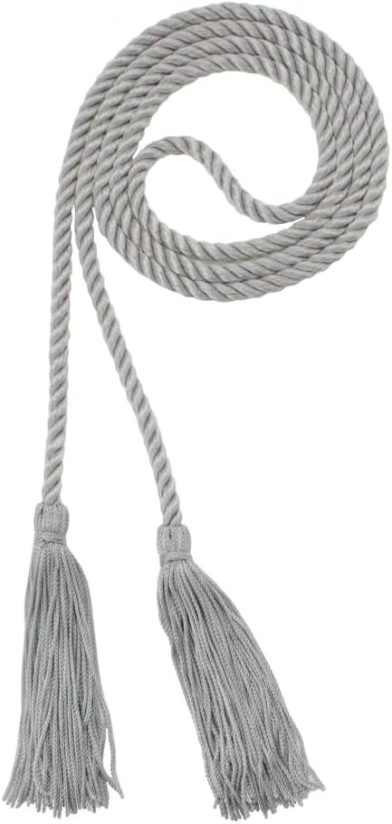 Tassel Depot Graduation Honor Cord - Gunmetal - Every School Color Available - Made in USA