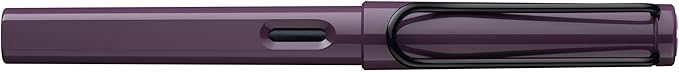 LAMY safari violet-blackberry - Fountain Pen with ergonomic grip & polished steel nib in size F - ideal for any Writing & Calligraphy - including LAMY T 10 blue cartridge - Right-Handed