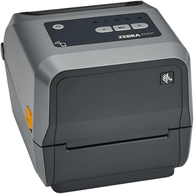 Zebra ZD621 | Thermal Transfer & Direct Thermal Printer ZD6A043-301F00EZ | 300 DPI | USB, USB Host, Ethernet, Serial, BTLE5 Connectivity | Includes Jetset Software