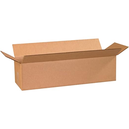 AVIDITI 24x8x6 Long Corrugated Boxes, Long, 24L x 8W x 6H, Pack of 25 | Shipping, Packaging, Moving, Storage Box for Home or Business, Strong Wholesale Bulk Boxes