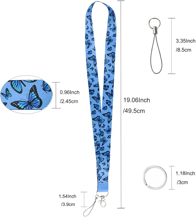 Yiflin Cute Neck Lanyard for Keys, Wallet, Id Card Holder, Cool Keychain Lanyard for Women, Men, Teacher