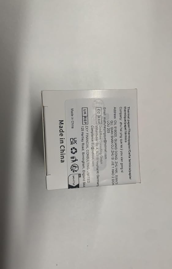 Phomemo Circle Sticker Label Compatible with M110/M100/M220/M250/M120/M150/M200 Label Maker, Round Thermal Label, 1.96" x 1.96"(50x50 mm), Black on Yellow