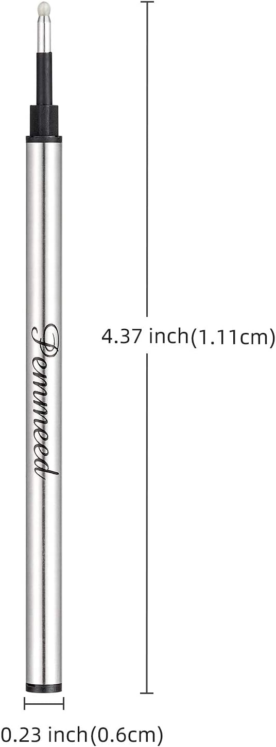 Rollerball Pen Refills Work for Original for G5/G6/G8 Pens, Pen Refills, Gel Ink Metal Standard Size Fine Point 0.7mm(5black +5blue) (Pack of 10)