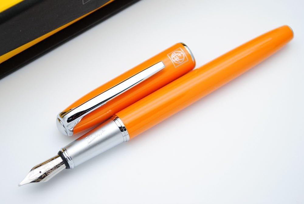 czxwyst Picasso 916 Malage Fountain Pen M Nib Original Box (Orange)