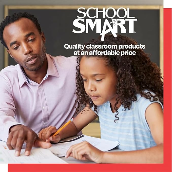 School Smart Zaner-Bloser Paper, 1-1/8 Inch Ruled, 10-1/2 x 8 Inches, 500 Sheets, White - 085328