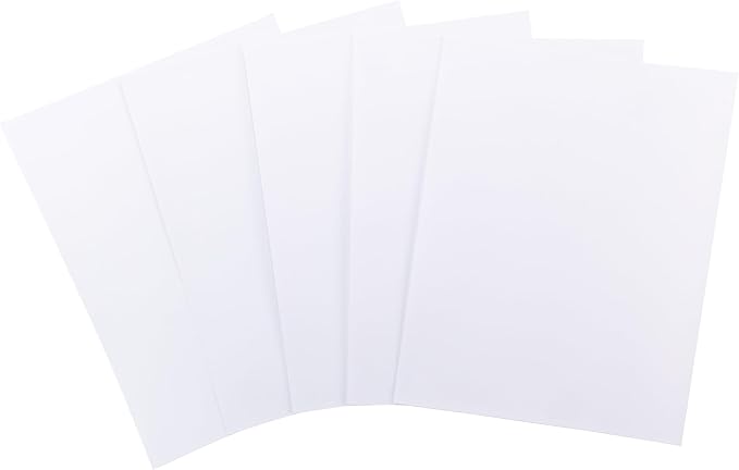 Cardstock 8.5 x 11 Paper Pack - 65lb Smooth Card Stock for Crafts, Cardmaking, Printers - 100 Scrapbook Sheets - Double Sided with Solid Core, Brilliant White