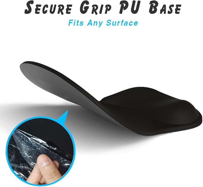 ErgoComfort Gel Wrist Rest Mouse Pad-Ergonomic Office Mousepad with Wrist Support-Non-Slip, Design Desk Accessories Mat for Home&Game Decor (08Misty Forest)