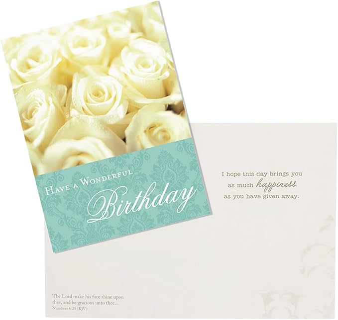 Paper Craft IG98638-RE Religious Birthday Card Assortment Box Set with Envelopes, 12 Cards, 4.75'' W x 6.5'' H, Cupcake, Kitten, Landscape, and Floral Photography