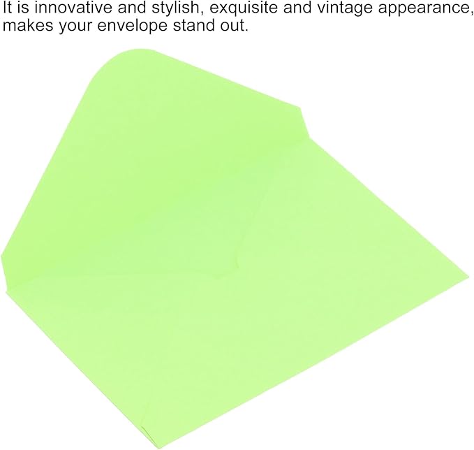 PATIKIL Mini Envelopes, 50 Pack Gift Cards Business Cards Envelope for Greeting Weddings, Light Green