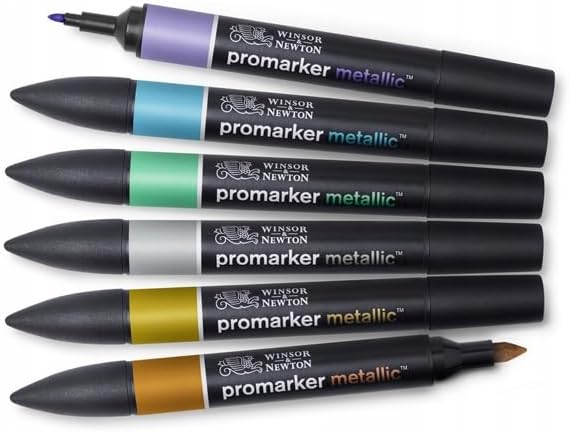 Winsor & Newton Promarker Metallic, Set of 6