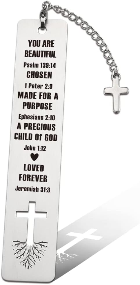 Christian Inspirational Gift for Women, Tassel with Bible Verse Bookmark Tassel Lover Gift for Women, Birthday Christmas Bookmarks Gift for Bookworms Friends Sister Female Book Club Religious Gift-ZB4