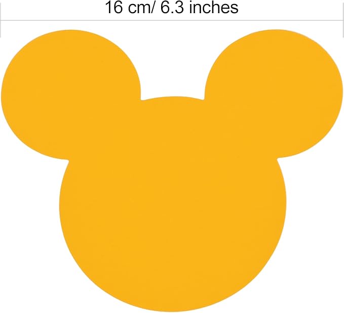 45 Pcs Mouse Cutouts Silhouette Mouse Birthday Paper Decorations for Theme Party Supplies School Bulletin Board Craft Home Wall Decor