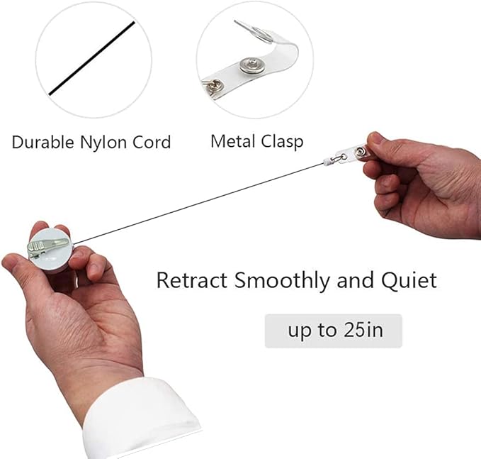 Retractable Badge Reel, Badge Holder with Alligator Clip, Cute Badge Clip on ID Name Card Holders for Nurse Doctor and Office (3Pack Cute Turtle)