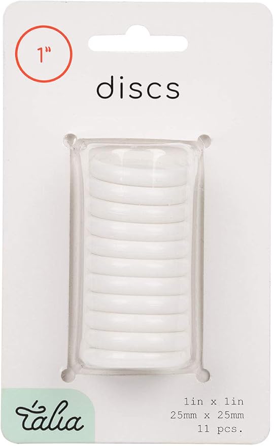 Talia Discbound Notebook - Discs (White, 1inch)