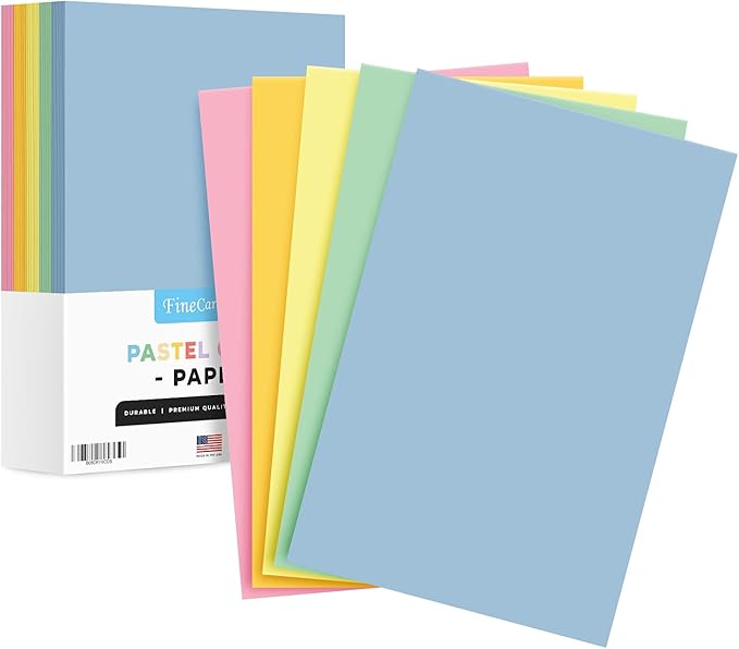 Pastel Color Paper, 11 x 17" Multi-Color Bulk Paper for Spring & Easter Greetings, Art & Crafts, Invitations | Regular 20lb Bond | 80 Blue, 80 Pink, 80 Green, 80 Canary, 80 Goldenrod (400 Total)