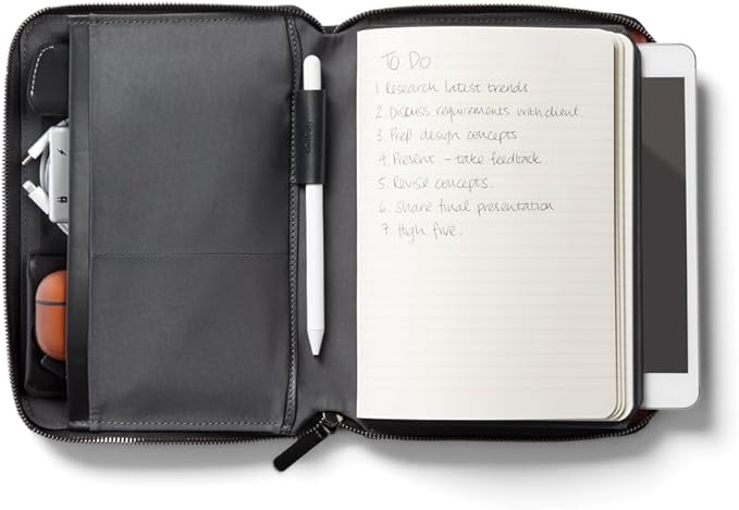 Bellroy Tokyo Folio 8” (Document and Tablet Holder, Work Folio, Notebook Cover) - Raven