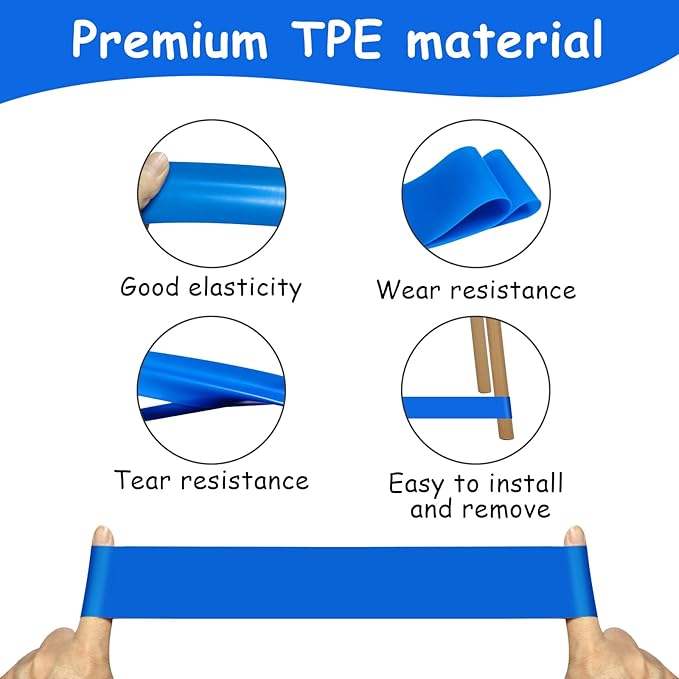 12 Pack Chair Bands for Kids with Fidgety Feet, ADHD Tools for Kids, ROOKEA Sensory Room Must Haves for Adhd Kids Fidget Chair Bands Autism Classroom Must Haves ADHD Tools for Classroom Home Chairs