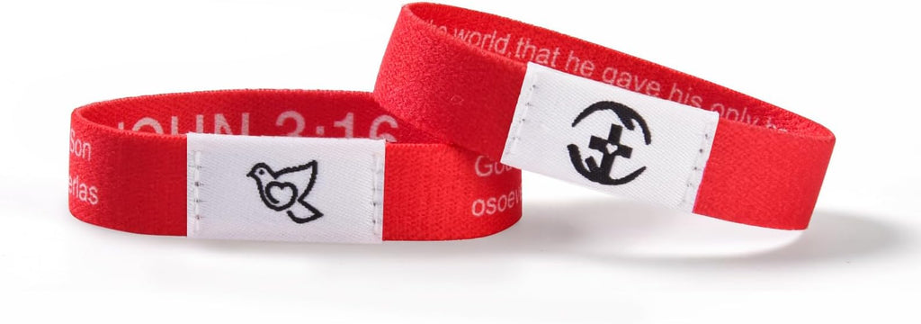 2 Pcs Bible Verse Bracelets，Daily Bible Verse Bracelet，Prayer Hope Bible Bracelets, Christian Gifts for Women , Graduation Gift，Inspirational Religious Gifts, Comes With A 35-inch Ribbon Bow