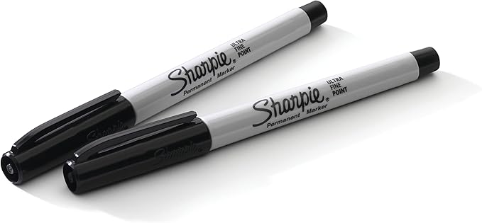 Sharpie 37665PP Permanent Markers, Ultra Fine, 5 Pack