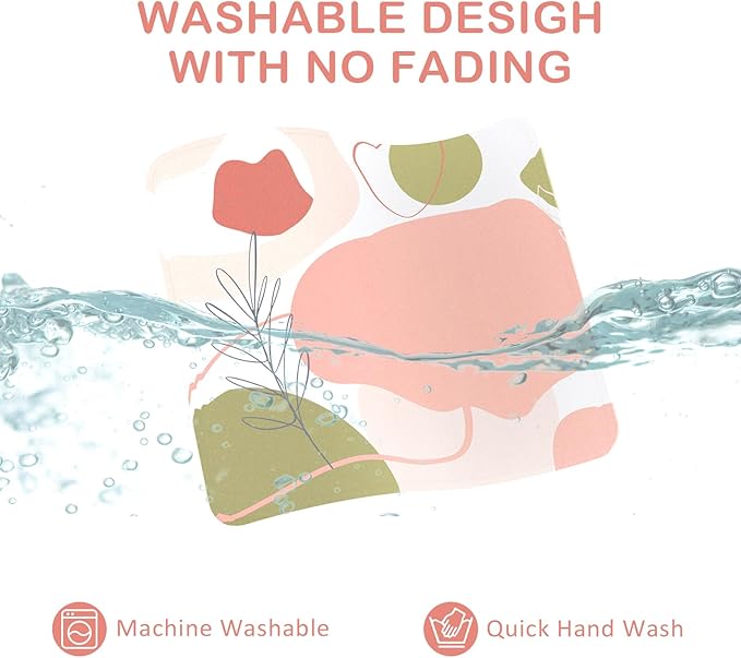 eulps Mouse Pad with Stitched Edge, Multiple Patterns Computer Mouse Pads with Non-Slip Rubber Base, Washable Cloth Mousepad, for Gaming, Laptop, PC (Rose Bloom)