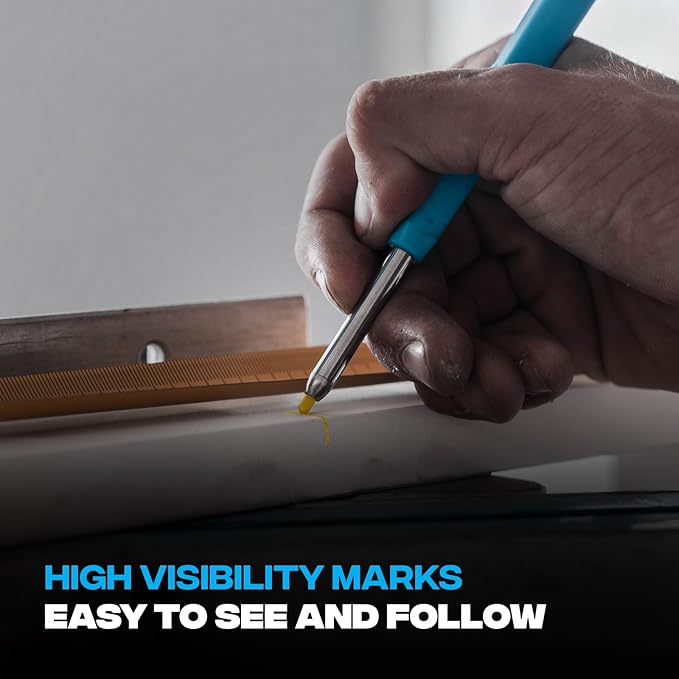 OX Tools Tuff Carbon Marking Pencil Replacement Lead 10-Pack with Red, Yellow & Graphite Lead, 2.8 mm lead, OX-P503202