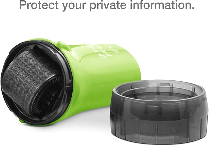 Protect Your Identity with Guard Your ID Stamp Roller - Advanced Confidential Security Tool for Personal Document Guard and Data Safeguard (Regular 3-Pack, Green)