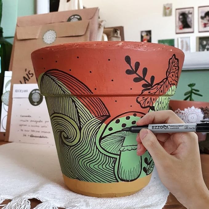 Permanent Markers Bulk, 72 Pack Black Permanent Marker Set, Fine Tip, Waterproof Markers, Premium Smear Proof Pens, Waterproof, Quick Drying, Office Supplies for School, Office, Home