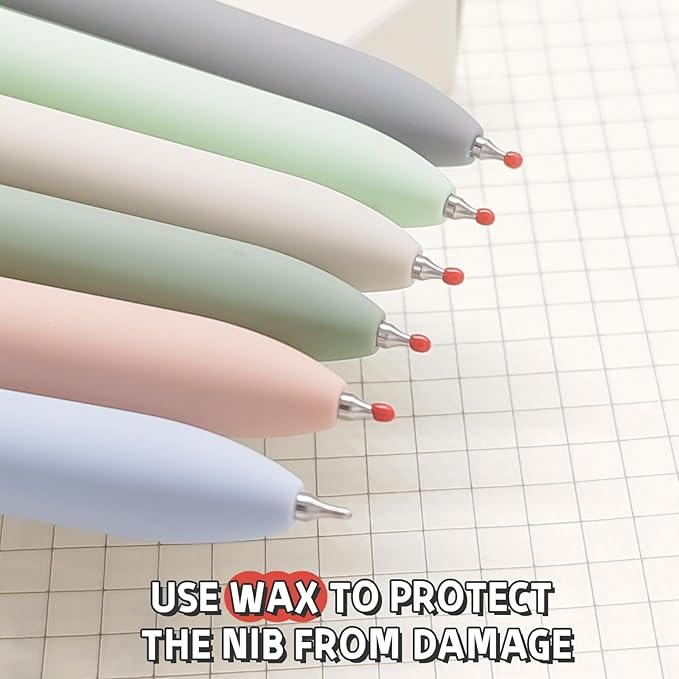 UIXJODO 6 Pcs Gel Pens 0.5mm Quick Dry Black Ink Pens Fine Point Smooth Writing Pens, Cute Office and School Supplies Gifts for Women Teacher Students (6 Pcs Morandi Gold)