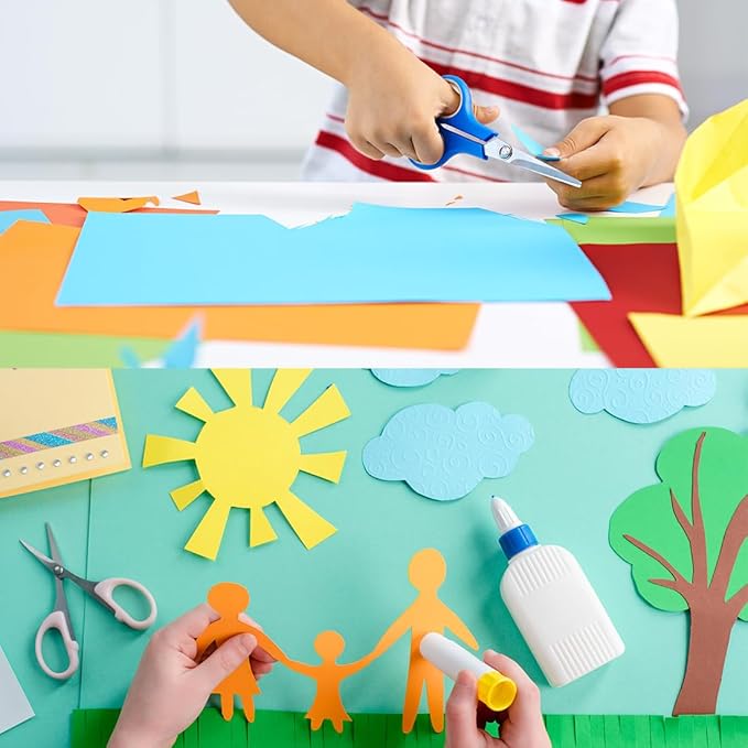 100 Sheets Colored Cardstock 8.5 x 11 Paper Pack,20 Assorted Colors, Double Sided Printed Cardstock Paper, for DIY Arts,Card Making, Scrapbooking,School Decor Supplies -65 lb