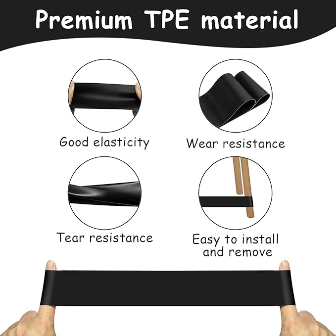 25 Pack Chair Bands for Kids with Fidgety Feet, ADHD Tools for Kids, ROOKEA Sensory Classroom Must Haves for ADHD Kids Fidget Chair Bands ADD Autism ADHD Chair Bands for Classroom Home Chairs