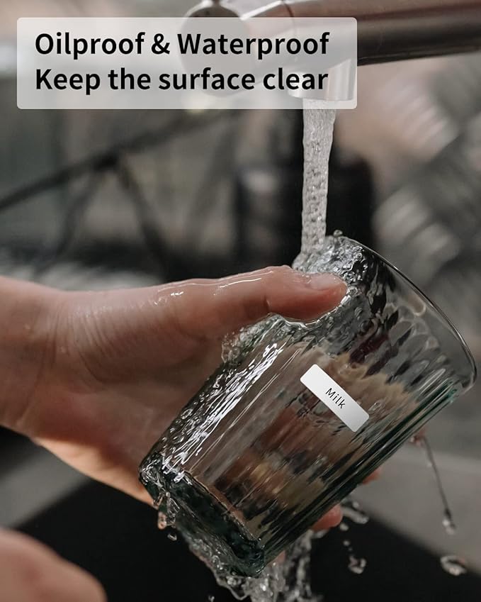 iEager Label Maker Tape, 15mm x 50mm, White Sticker Thermal Paper, Household Storage Labels, Self-Adhesive Label Tape, Set of 3