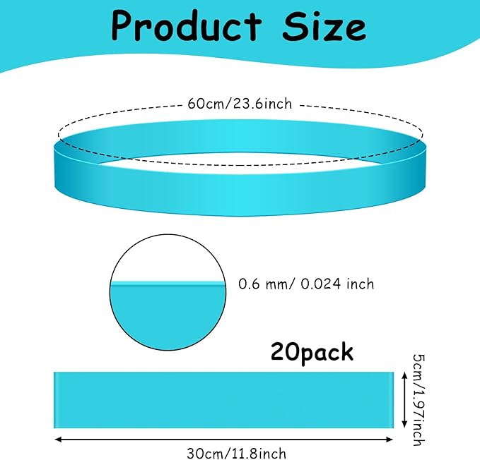 20 Pack Chair Bands for Kids with Fidgety Feet, ADHD Tools for Kids, ROOKEA Sensory Room Must Haves for Adhd Kids Fidget Chair Bands Autism Classroom Must Haves ADHD Tools for Classroom Home Chairs