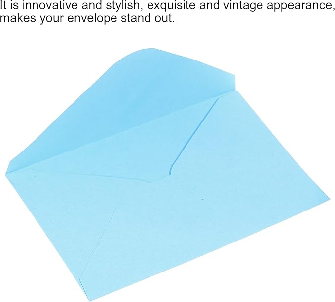 PATIKIL Mini Envelopes, 50 Pack Gift Cards Business Cards Envelope for Greeting Weddings, Blue