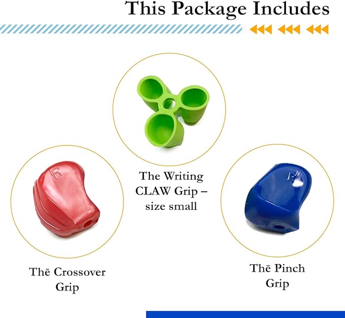 The Pencil Grip Early Childhood Set of 6, Writing Aid Set for Righties and Lefties, Assorted Colors - ECG-006