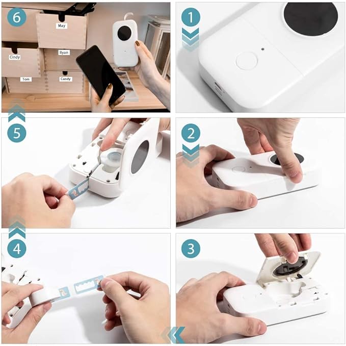 Phomemo D30 Label Tape, for D30 D35 Q30 Q30S Q31 Q32 Label Maker, Black on Glitter Transparent Gold Sticker Thermal Paper Self-Adhesive, 14mm x 40mm (1/2" x11/2) 160 Tapes/Roll, 3 Rolls