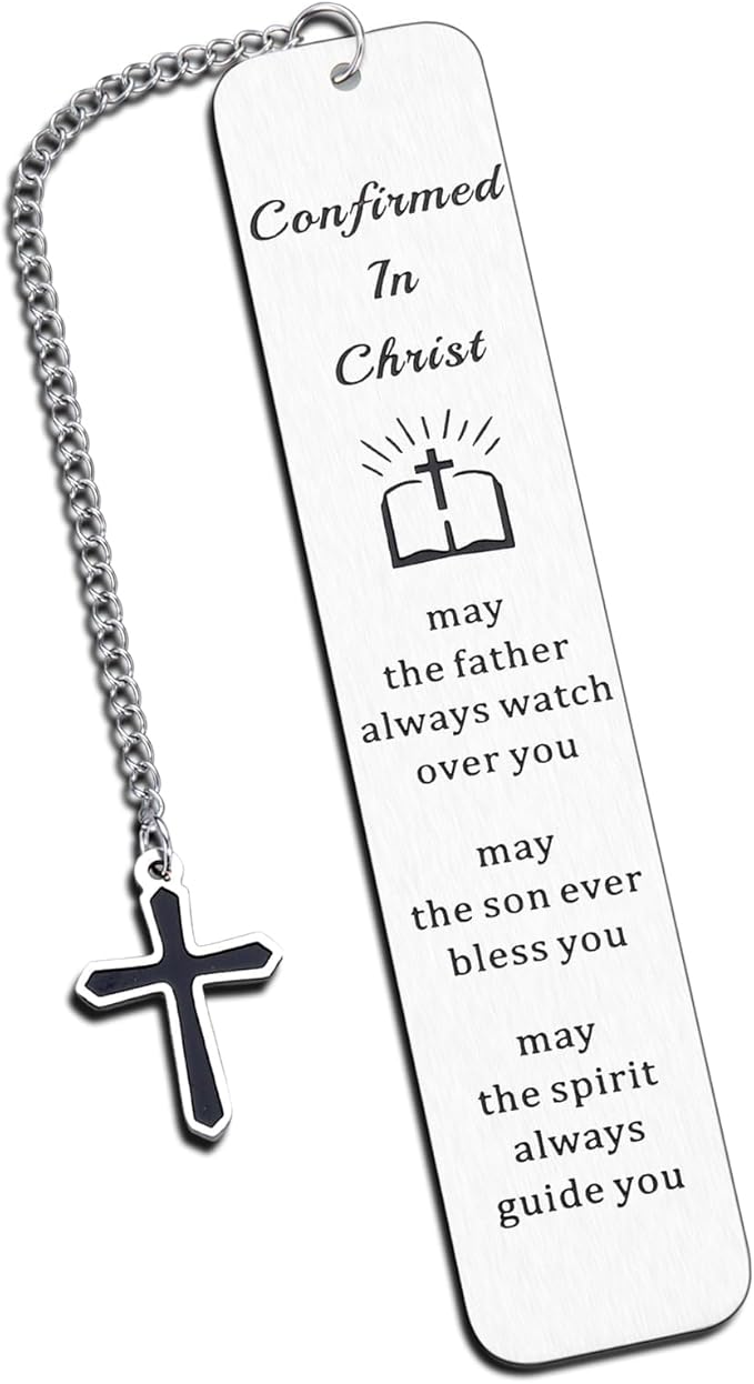 Christmas Gifts for Him, Baptism Gifts for Boys Men, Bible Bookmark Ordination Gifts for Youth Pastor Christian Gifts for Men Priest Preacher Religious First Confirmation Cross Religion Bookmark