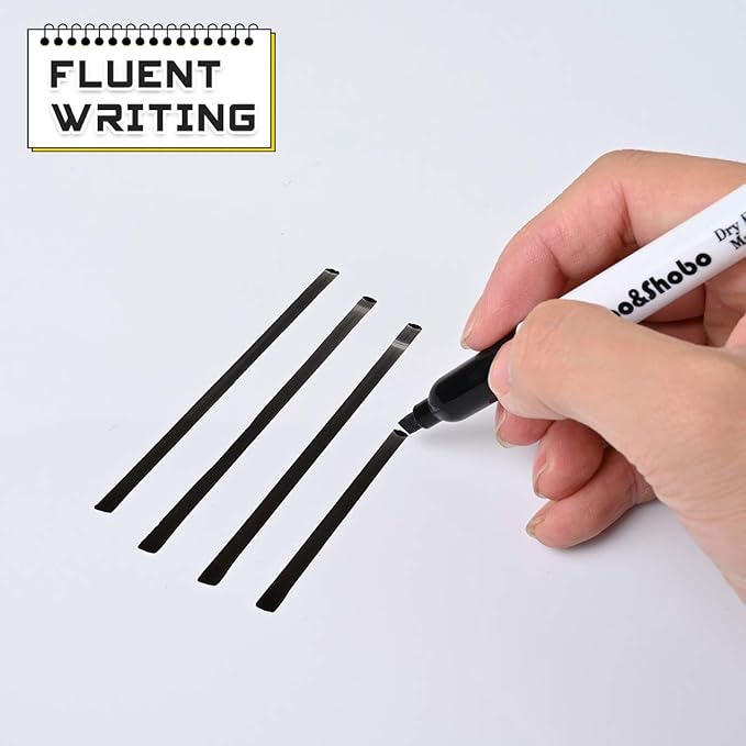 Dabo&Shobo White Board Markers-72 Pcs 4 Color Fine Tip Whiteboard Markers，Perfect for Writing on Whiteboard Mirrors Glass for School Office Home…