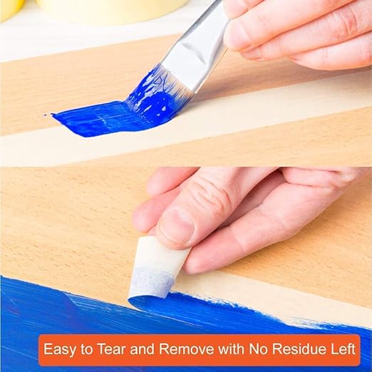 Colorful Masking Tape, Decorative Colored DIY Tape for Arts & Crafts, Labeling or Coding - Art Supplies for Kids - 10 Different Color Rolls, 1 Inch x 16 Yards