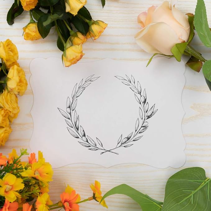 50 Pack Blank Kraft Cards Cardstock Thick Paper Brown Greeting Cards for DIY Gift Card Menus, Baby Shower and Wedding Invitations (White, 5x7IN)