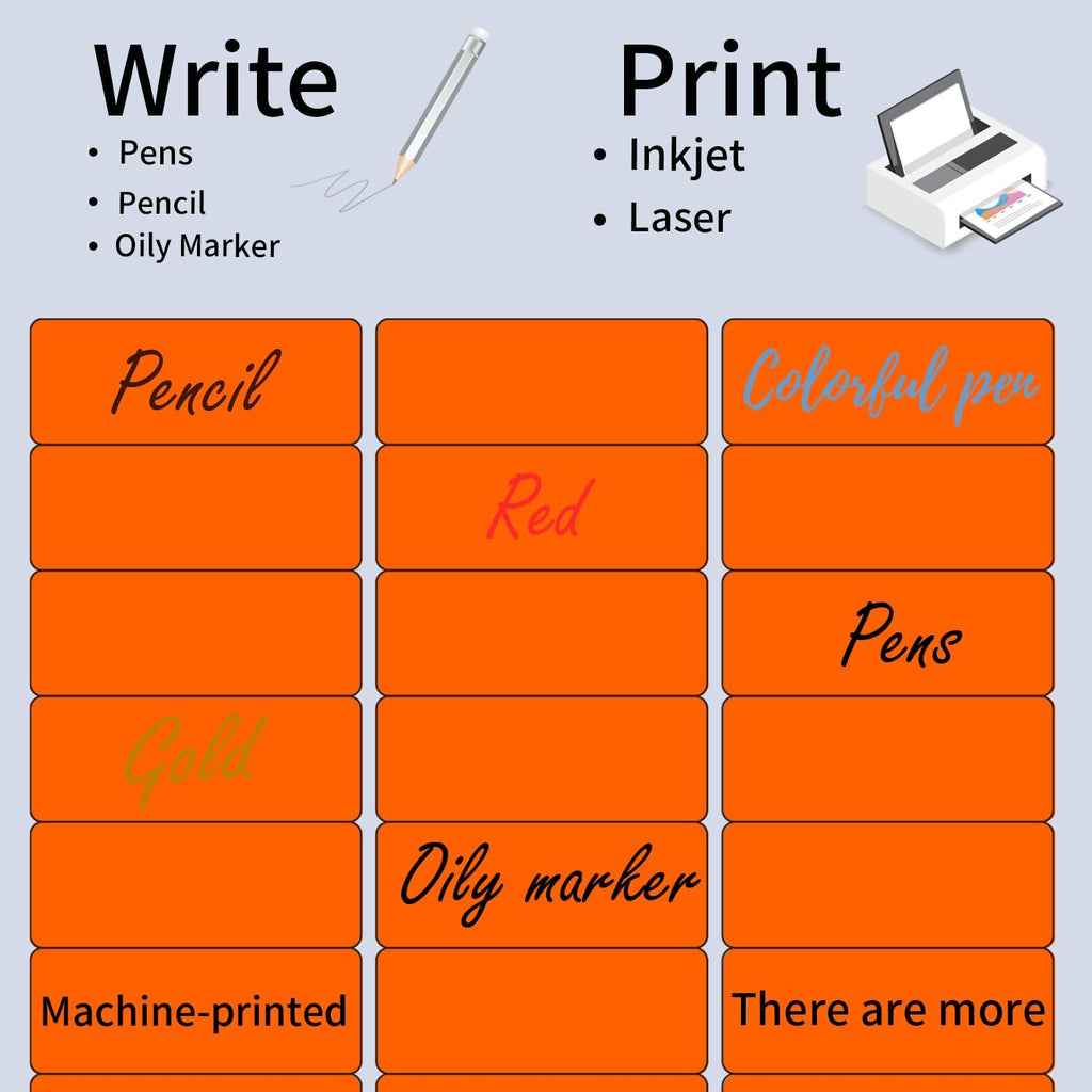 STARLIBOO 1" x 2-5/8" Neon Colored Labels Stickers Fluorescent Bright Neon Color Address Labels for Laser/Inkjet Printer, Permanent Adhesive- 600 Pcs/ 4Colors