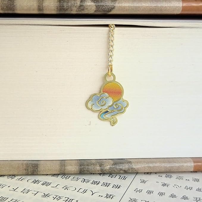 MOZART Chinese Dragon Chinese Style Brass Bookmark Classical Mythological Characters Mountain and Sea Sutra Series Creative Cultural Copper Bookmark Metal Bookmarks
