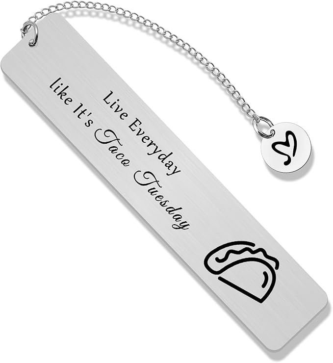 Taco Lover Gifts Bookmark for Reading Taco Lover Gift Ideas Taco Lovers Gift for Friends Bookmark Gift for Book Lovers Taco Themed Gifts Friendship Gift Librarian Graduation Gifts for Friends Sister